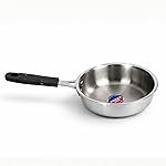 TOSAA TRIPLY MINI Fry PAN- 3-Ply Stainless Steel | Small Non-Stick Frying Pan | Induction & Gas Compatible,Mini Triply Fry Pan for Everyday Cooking | Non-Reactive Steel | 590 ml