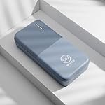 Wings Power Bolt 20000mAh, 12W Powerbank Fast Charging, Dual Output Powerbank with LED Indicator Display, Li-Polymer, Multi- Protection Powerbank for iPhone, Android & Other Devices, Made in India
