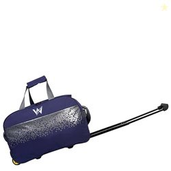 Wincey Strolley Duffle Bag-Navy Blue Spacious, 65L