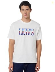 Levi's Men Cotton Oversized Fit T-Shirt (A7970-0064_White