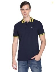 Arrow Sports Navy Solid Polo T-Shirt (ASAEOTS3824_S)