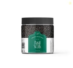 Jivo Raw Basil Seeds for weight loss - 200gm | Sabja Seed, Takmuria Se
