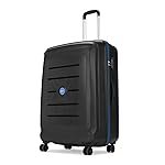 VIP Corsa Check-in 75 Cm (Large) 8 Wheels Polycarbonate Spinner Trolley Bags for Travel, Hard Case Lightweight Bag with Combination Lock, Tough Suitcase for Travel (Black)
