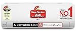 LG 1.5 Ton 3 Star, New star rated, Smart Inverter Split AC (Copper, AI Convertible 6-in-1, Faster Cooling & Energy Saving, Diet Mode+, HD Filter with Anti-Virus Protection,Him Clean, AS-Q18JNXE,White)