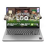 Lenovo LOQ Essential AMD Ryzen 7 7735HS | NVIDIA RTX 4050 6GB (16GB RAM/512GB SSD/144Hz Refresh Rate/15.6″ (39.6cm)/Windows 11/Office Home 2024/3 Mon. Game Pass/Grey/1.8Kg), 83S0009TIN Gaming Laptop