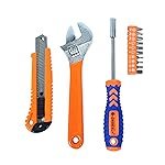 GLUNÂ® 13-in-1 Multipurpose Ratchet Wrench Set,1/4 Inch Socket with Quick Release Handles & Extensions, Chrome Finish