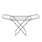 Lifelong Stainless Steel Butterfly Cloth Dryer Stand | Foldable, Portable & Rust-Resistant Clothes Drying Rack | Indoor & Outdoor Laundry Stand with Multiple Rods for Quick Drying