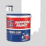 Nippon Paint Quick Coat Interior Emulsion Paint – 5 KG (WHITE)-Quick Drying, Good Coverage, Low VOC-Paint for Wall, Living Room