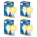 Philips 9-Watts B22 LED Warm White LED Bulb, Pack of 4, (Ace Saver)