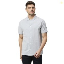 Thomas Scott Men's Cotton Striped Slim Fit Shirt
