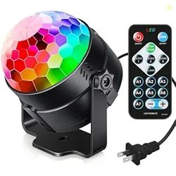 Luditek Sound Activated Party Hid Lights With Remote Control Dj Lighti