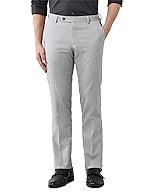 Arrow Men’s Tailored Fit Checked Trousers Beige