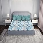Spaces Atrium 144 TC 100% Cotton Bedsheet for Double Bed with 2 Pillow Cover | Breathable & Super Soft (88″ X 100″ Inches) – Dark Grey