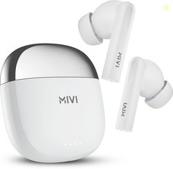 Mivi DuoPods i4 TWS,Quad-mic ENC,13mm Bass,50+ Hrs Playtime,low l...mo