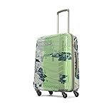 Skybags Medium ABS Trooper Size Hardshell Luggage (65 Cm) | Printed Luggage Inline Trolley Bag with 4 Wheels and Resetable Combination Lock | Unisex, Green