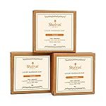 Shatras Ayurvedic Handmade Palash (Kesuda) Pure Divine Bathing Soap, Moisturize and Nourish the Skin, Summer Special, Paraben-Sulphate Free, Bathing Soap for Men Women-(Pack Of-3)