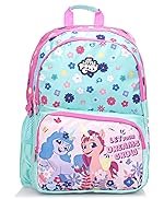 STRIDERS My Little Pony Premium School Bag for Kids | Lightweight Trendy Backpack | Padded Comfortable Straps & Detachable Wings | Fun Magical Adventures | 16 inches