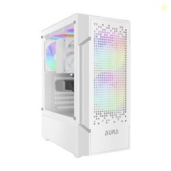 GAMDIAS Aura GC7 WH - Compact MESH RGB MID-Tower CASE/Gaming Cabinet |