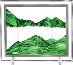 EITHEO Moving Sand Art Picture Glass Liquid Painting | 3D Natural Land