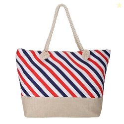 SIBY Tote Bag - Canvas Rope Handle Bag with Zipper Closure, Spacious I