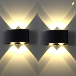 One94Store LED Outdoor Wall Light Pack of 2 | Warm White (WW) 2 -Way W