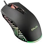 Galax Slider-03 USB Wired Gaming Mouse | 7 Programmable Buttons | Customizable RGB Lights | Ergonomic Design | 7200 DPI Gaming Grade Sensor | 1.5m Braided Cable | 16.8mn Color, Light Weight – Black