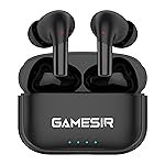 GameSir FusionBeatX PRO Wireless Noise Cancelling Earbuds-Sound Optimize, 42H Playtime, 45ms Low Latency, 12mm Bass Drivers, Zen ENC Mic, IPX5 Water Resistance, Bluetooth 5.3, Type-C Charging (Black)