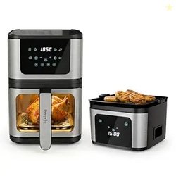 Lifelong BRIK 2-in-1 Air Fryer & Barbeque | 1350W Power, 8 Presets | 4