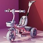 Lifelong Trike Cycle for 2-5 Years – Tricycles for Boy & Girl – Baby Cycle for Kids with 3 EVA Wheels, Bell & Basket -Durable Tricycle with Parental Control 30kg Capacity (Pink & Grey)