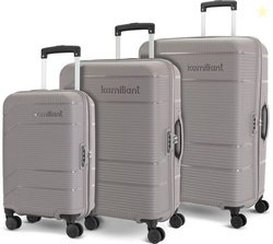 KAMILIANT by American Tourister Hard Body Set of 3 Luggage 8 Wheels -