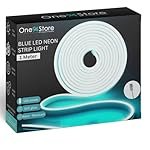 One94Store LED Neon Strip Light 1M â USB Powered, Flexible Waterproof Rope Light DC 5V with Button Switch | Ambient LED Lighting for Home, Bedroom, DIY Decor, Party & Gaming Room (Blue)