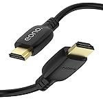Amazon Brand â Eono HDMI Certified Cable 8K Ultra High Speed HDMI 2.1 Cable 8K/60Hz 4K/120Hz 48Gbps, Black 1.8 Meter