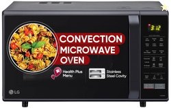 LG 28 L Convection Microwave Oven (MC2846BV, Black, Health Plus Menu,