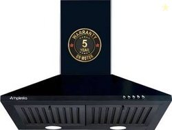 Amplesta EcoFlow 60cm Pyramid Kitchen chimney, 1150 CMH, Baffle Filter
