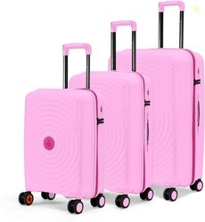 NASHER MILES Hard Body Set of 3 Luggage 8 Wheels - Goa Polypropyl...mo