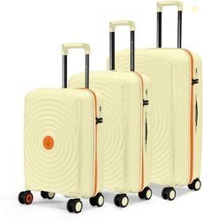 NASHER MILES Hard Body Set of 3 Luggage 8 Wheels - Goa Polypropyl...mo