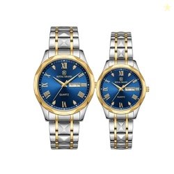 Unisex Adult Couple Watch Set His & Her Matching Watches with Luxury D