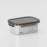 Clazkit Stainless Steel Food Storage Containers Microwave safe without lid Container Kitchen Storage Set, Draining Crisper Refrigerator Food Box Set of 1-1500ml, Silver