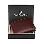 WildHorn Wallet for Men Leather Original, Mens Wallet, Leather Wallets for Men Stylish, Bi-Fold Wallets for Man, 9 Card Slots, Secret Card Slots, Coin Pocket, Gift for Mens (Green)