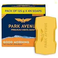 Park Avenue Premium Mens Soaps for Bath  Good Morning | 125g (Pack of