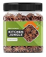 Kitchen Jungle Premium Star Anise 100g Pack of 1 (Chakri Phool) Whole Spice | Strong Aromatic Biryani Masala Ingredient | Fresh, Handpicked Illicium Verum for Garam Masala, Tea, & Cooking