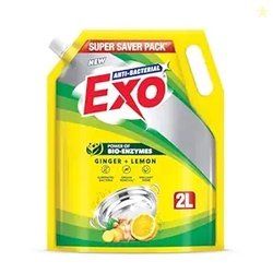 Exo Dishwash Liquid Refill Pack | Ginger & Lemon | Tough Grease Remova