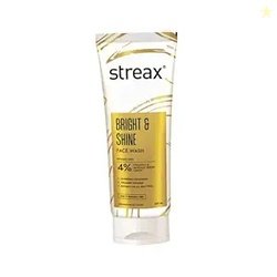 Streax Bright & Shine Face Wash for Glowing Skin,100 ml | 4% Vitamin C
