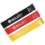 Boldfit Resistance Bands Mini Loop Set (Pack of 3) Hip Toning Exercise for Gym Booty, Latex Thera for Fitness, Multicolor