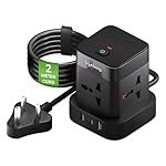 Lifelong Electronics Extension Board 7-in-1 with Switch | 4 AC Sockets + 3 USB Ports (2 Type A + 1 Type C) | Overload Protection | Desk Accessories & Multiplug Gadget | 2M Cord (Model: Cube)