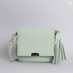 LINO PERROS Green Women Sling Bag - Mini LWSL00404GREEN