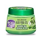 Boroplus Aloe Vera Gel With Green Tea 100% Organic For Skin & Hair, Rich In Vitamin E And Antiseptic Herbs For Smooth, Nourished And Moisturised Skin, 200Ml