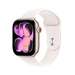 Apple Watch Series 11 GPS 46mm Rose Gold Aluminium Case with Light Blush Sport Band – M/L