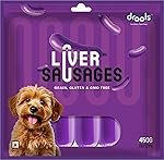 Drools Adult & Puppy Sausage for Dog, 450g | Liver Flavour | High Protein | Treat & Food Topper | Grain Free | Best for Training & Bonding | No Preservatives