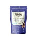 Absolut Pet Hip and Joint-Supplements for Dogs Chews that Improve Mobility & Bone Strength with Glucosamine, Chondroitin & Collagen (60 Chews)